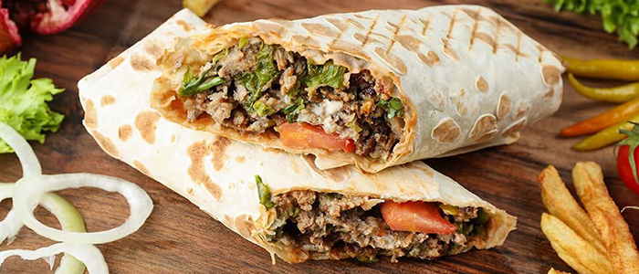 Lamb Shish Wrap 