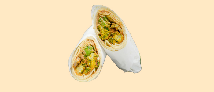 Chicken Pakora Wrap Meal 